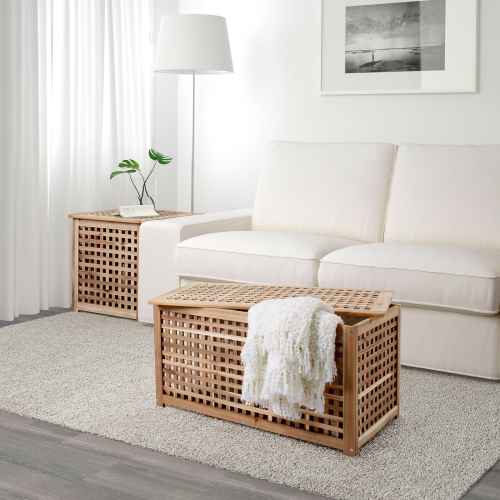 IKEA HOL Storage table 98x50cm Acacia IKEA NZ Urban Sales